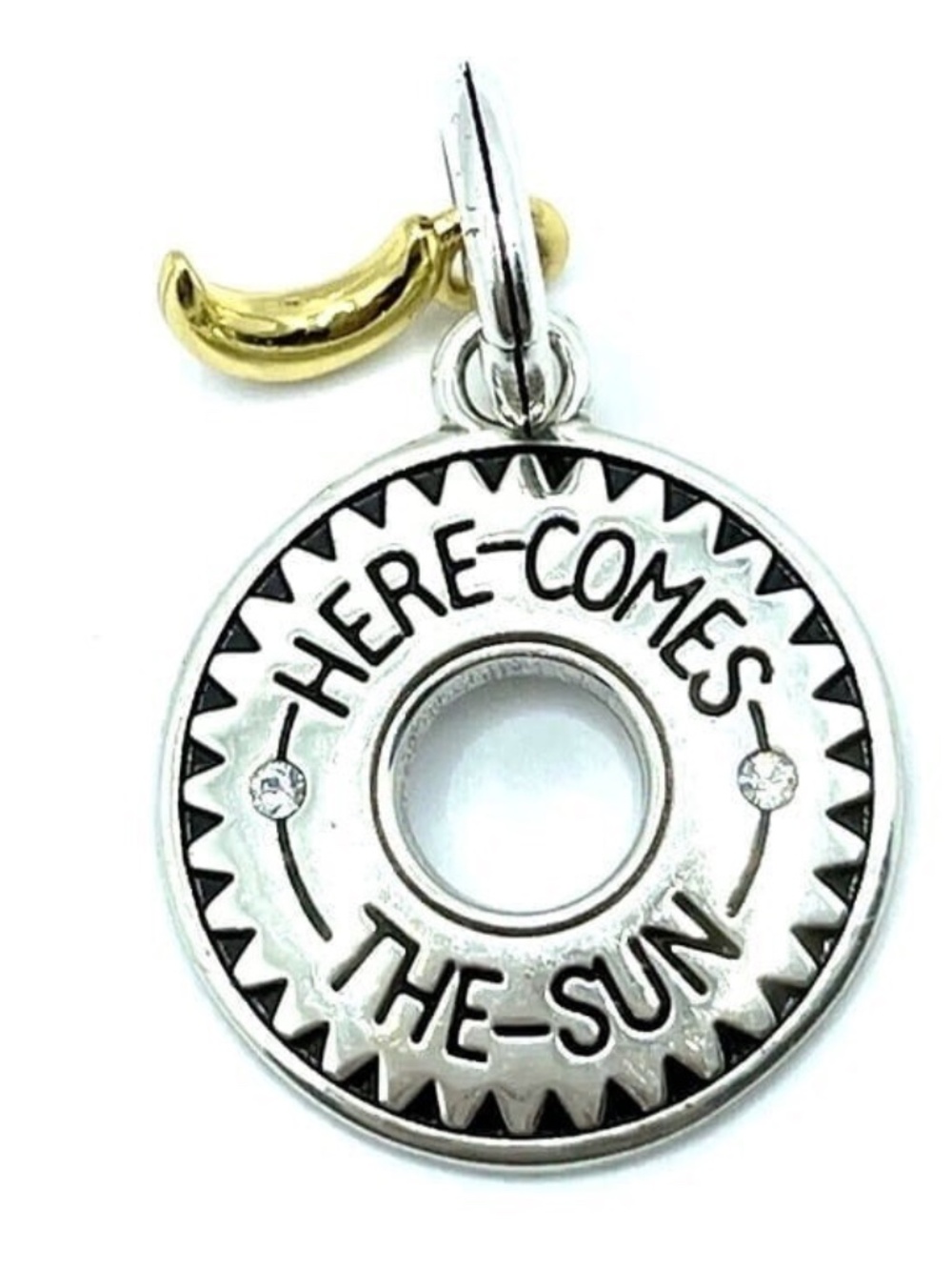 Brighton Shadowshine Here Comes the Sun Moon round charm BRAND NEW